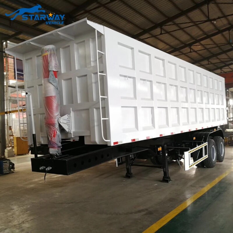 Remolque volquete de 2 ejes y 30 toneladas