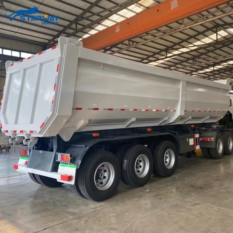 50 Ton Remolque Volquete Trasero Para la Venta