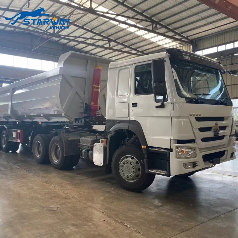 50 Ton Remolque Volquete Trasero Para la Venta