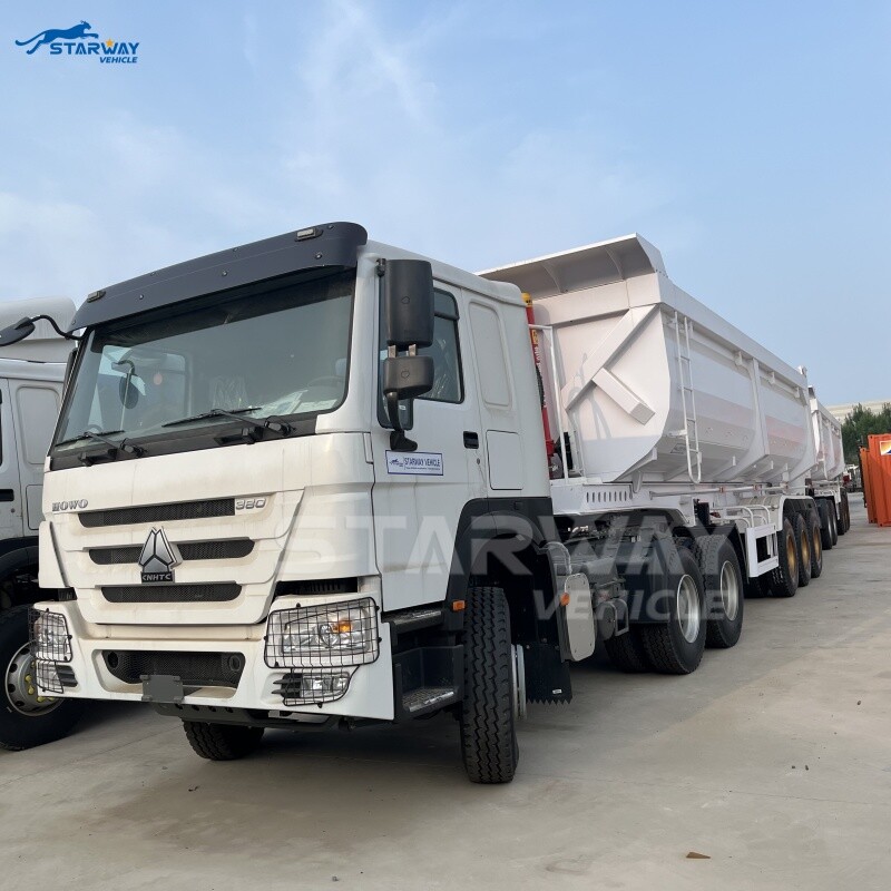 Camión volcador para grava y arena