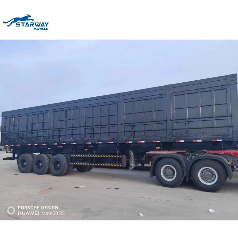 80 Ton - 120 Ton Side Dump semirremolque para la venta