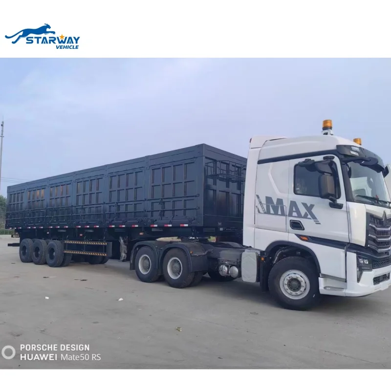 80 Ton - 120 Ton Side Dump semirremolque para la venta