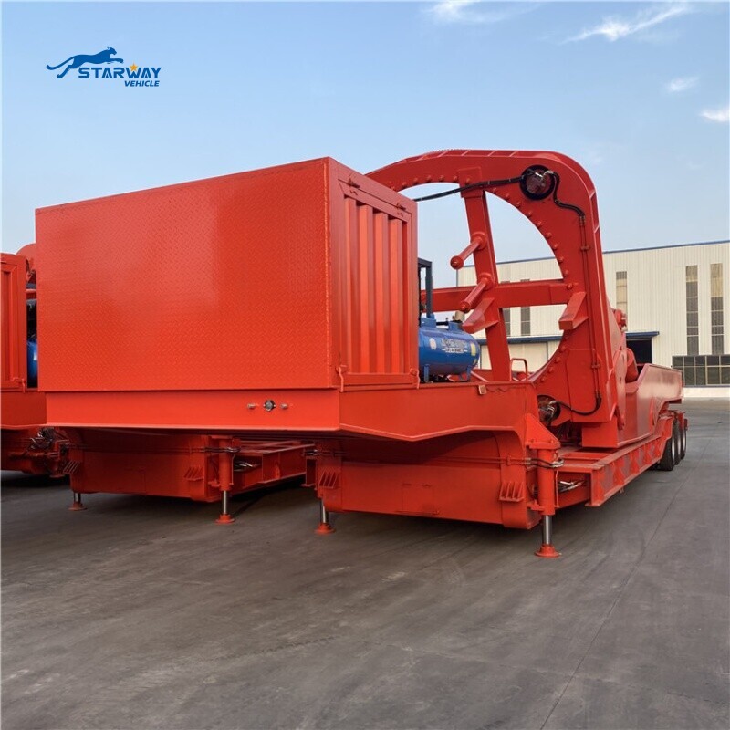 Remolque adaptador de transporte de palas de molino de viento 80M