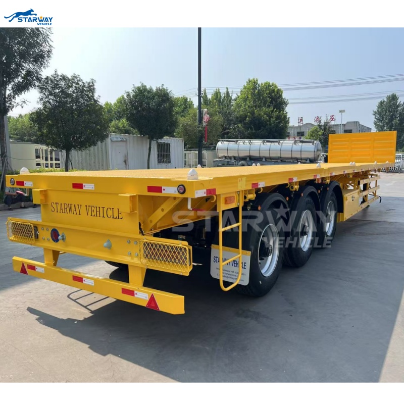 Remolque de plataforma de 3 ejes de 13.6 metros