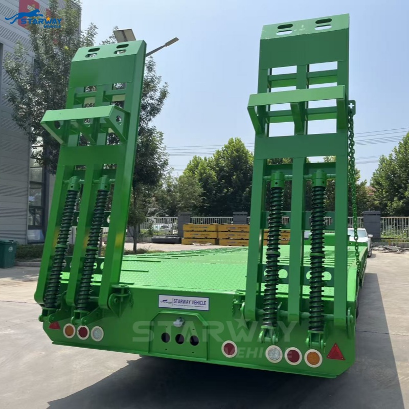 Remolque de plataforma baja de 3 ejes de 16.5m