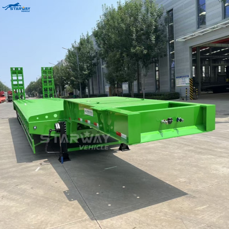 Remolque de plataforma baja de 3 ejes de 16.5m