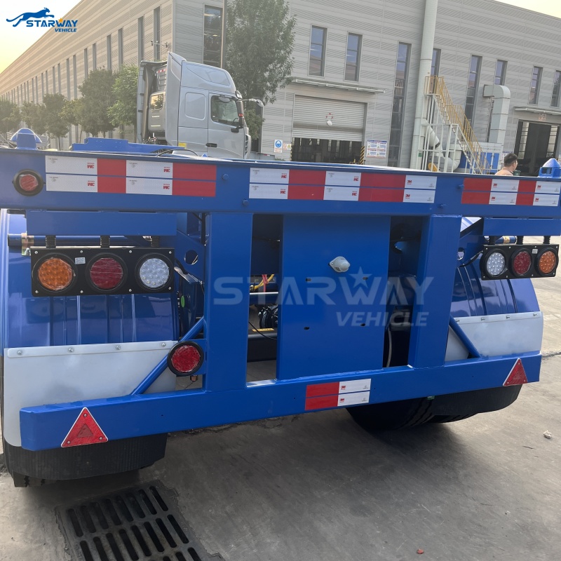 2 ejes 20ft Esqueleto Remolque A la venta