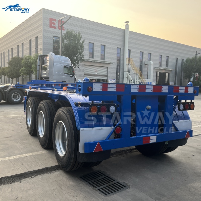 2 ejes 20ft Esqueleto Remolque A la venta