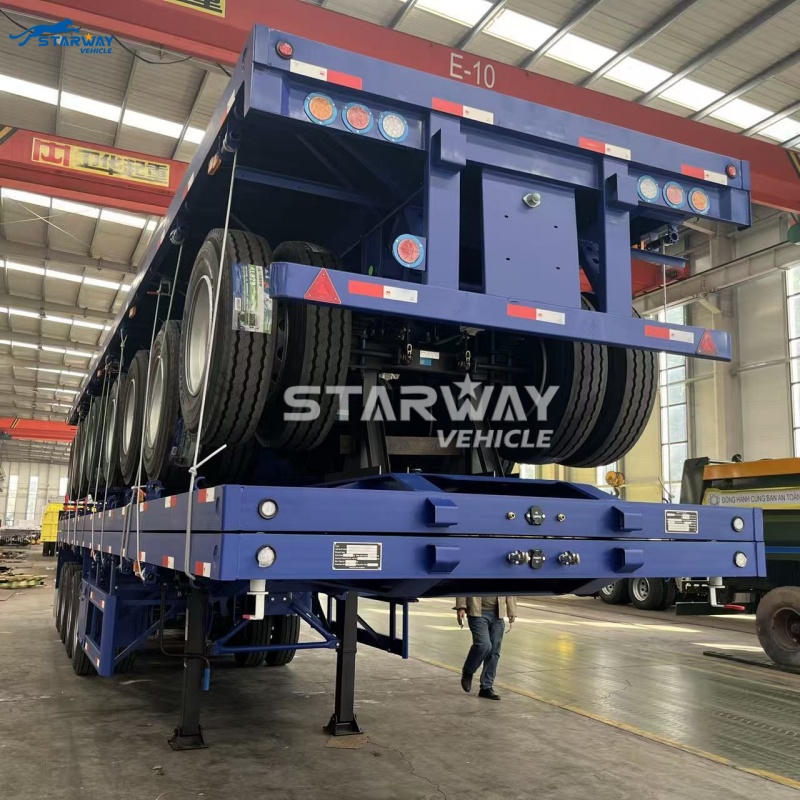 Semi remolque plataforma de 4 ejes 60 toneladas