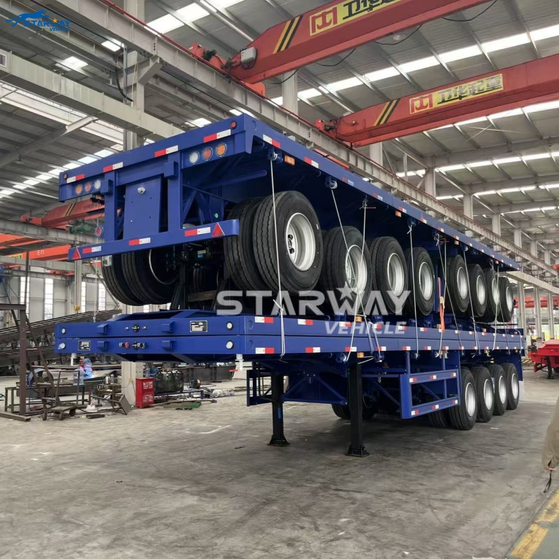 Semi remolque plataforma de 4 ejes 60 toneladas