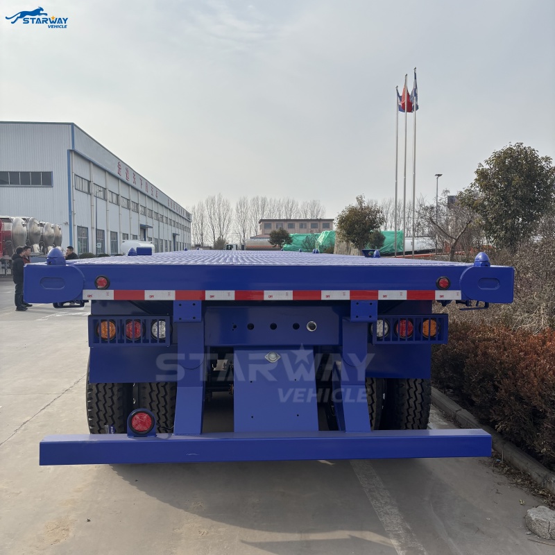 Remolque de plataforma pesada de 3 ejes y 12.5m