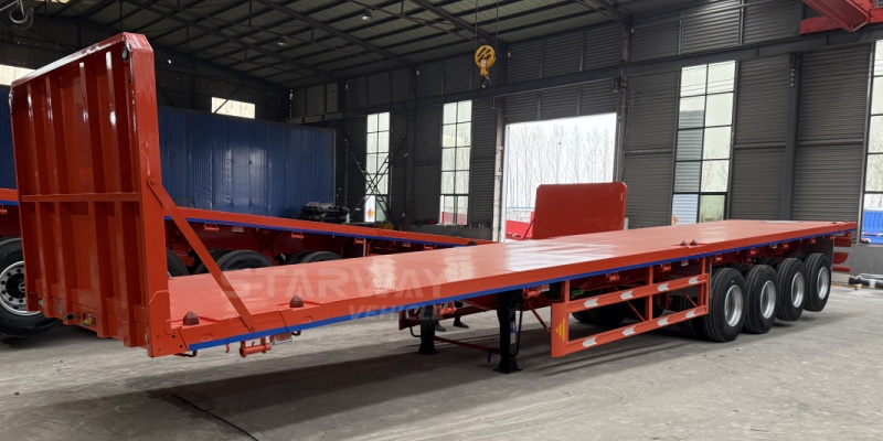 4axle flatbed trailer 12