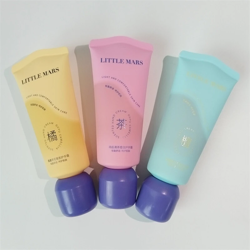 Cute 30g 50g Hand Cream Facial Cleanser Gel Body Lotion Cosmetic PE Plastic Skincare up Face Tubes Sculpture Packaging Tube