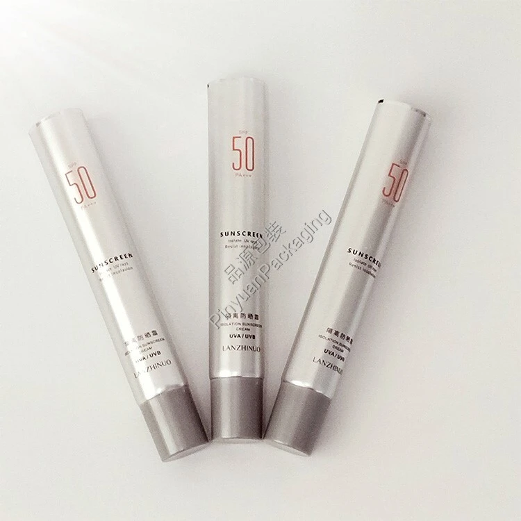 D25 50ml Sunscreen Cream ABL Cosmetic Tube with Grey Cap