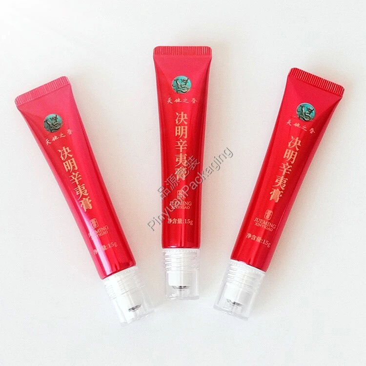 D19 15ml Medical Ointment Cream High-gloss ABL Cosmetic Tube with 1 Roller Ball Cap