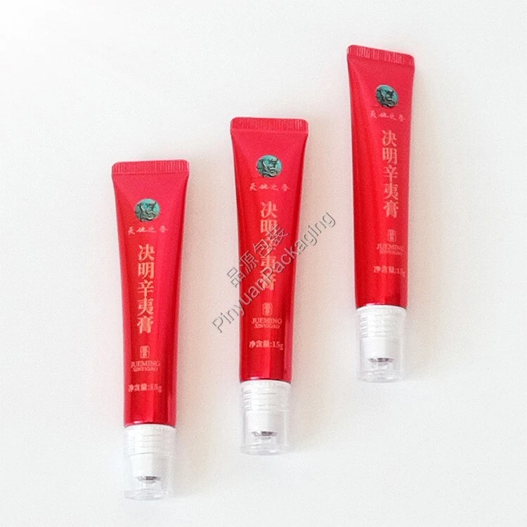 D19 15ml Medical Ointment Cream High-gloss ABL Cosmetic Tube with 1 Roller Ball Cap