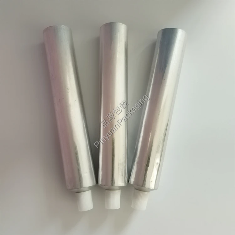 D30 100ml Hair Color Cream Pure Aluminum Cosmetic Tube with Striped Screw Cap
