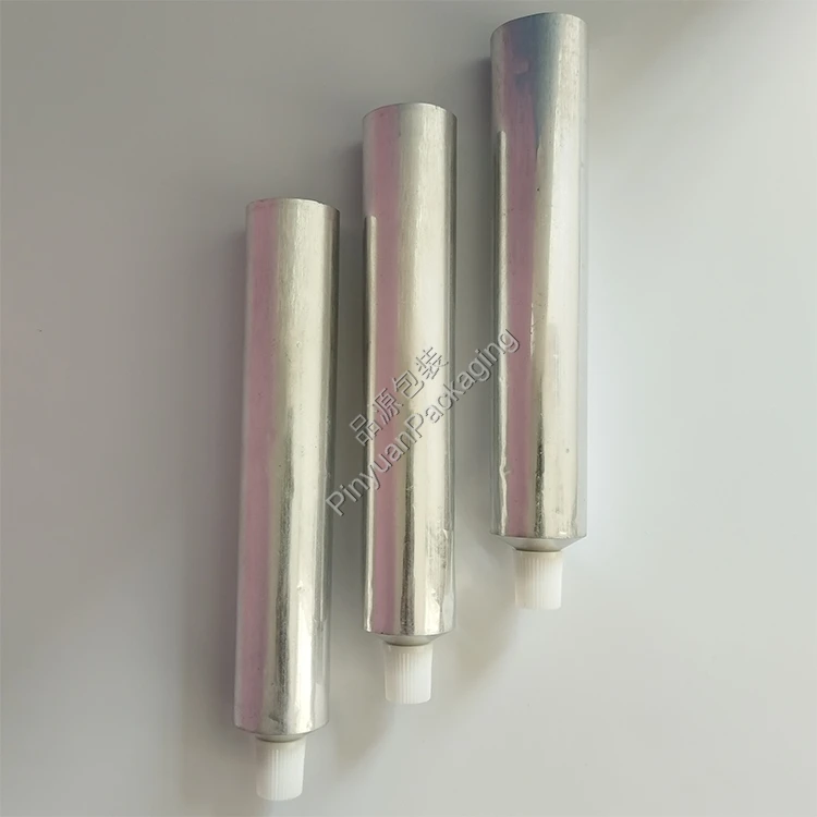 D30 100ml Hair Color Cream Pure Aluminum Cosmetic Tube with Striped Screw Cap