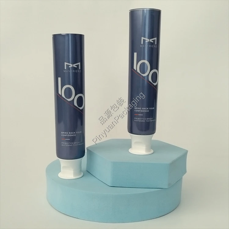 D35 100g Whitening Toothpaste Silver ABL Cosmetic Tube with Doctor Flip-top Cap