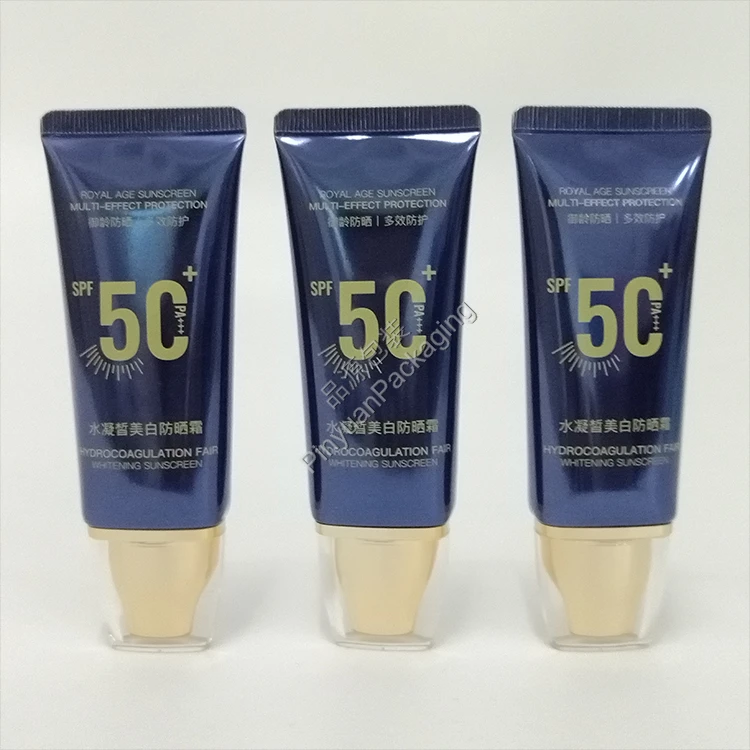 D30 30g Sunscreen Cream  High-gloss ABL Cosmetic Tube with Dedicated Square Cap