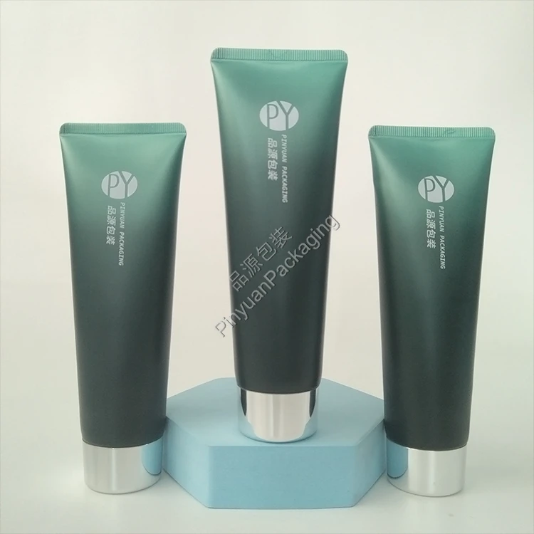 D40 120ml Skincare Cream ABL Cosmetic Tube with Silver-plated Screw Cap