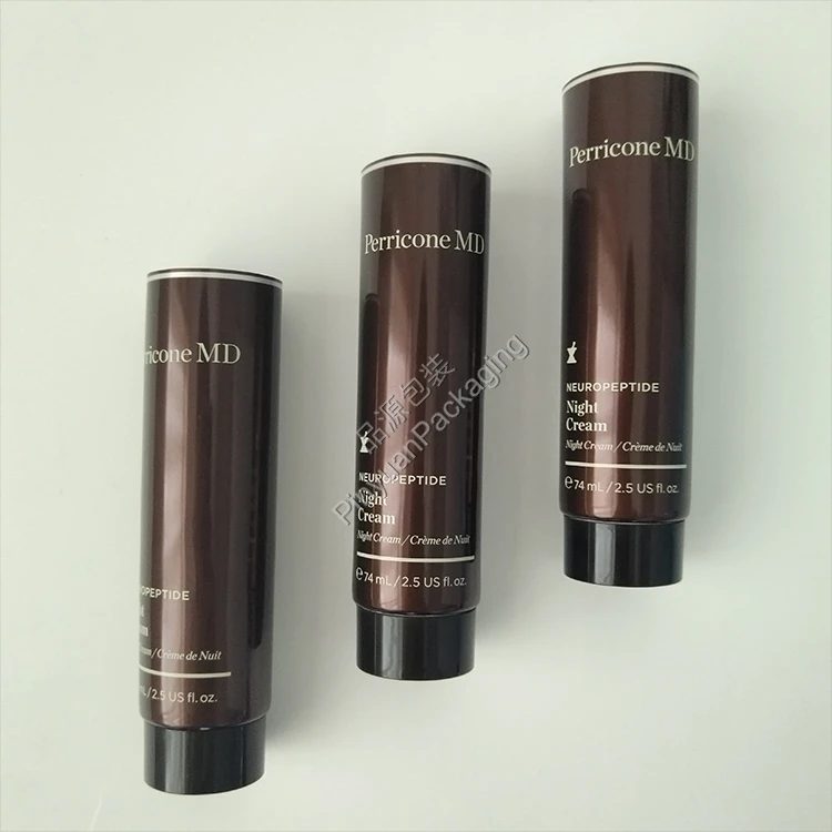 D35 74ml Night Cream ABL Cosmetic Tube with Black Screw Cap
