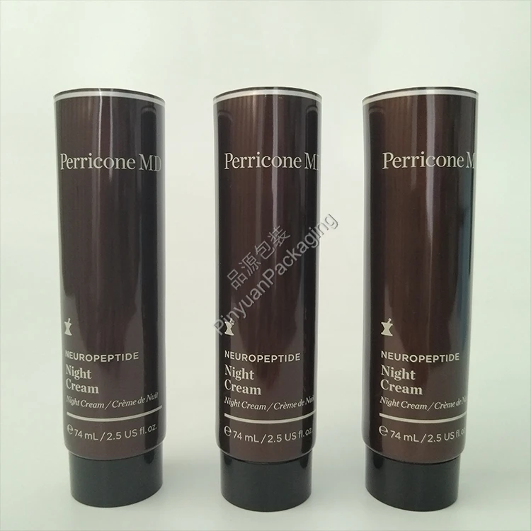 D35 74ml Night Cream ABL Cosmetic Tube with Black Screw Cap