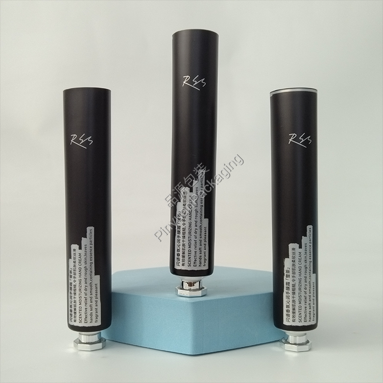 D25 35g Hand Cream ABL Black Cosmetic Tube with Silver-plated Octagonal Screw Cap D25 35g Hand Cream ABL Black Cosmetic Tube with Silver-plated Octagonal Screw Cap
