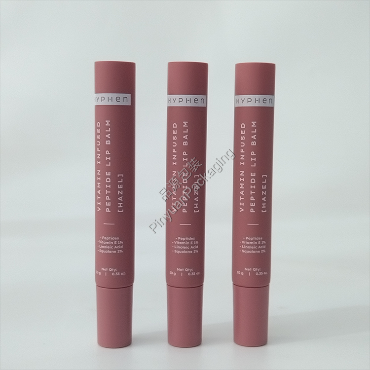 D16 10g Lip Balm Reddish Brown PE Cosmetic Tube with Screw Cap D16 10g Lip Balm Reddish Brown PE Cosmetic Tube with Screw Cap