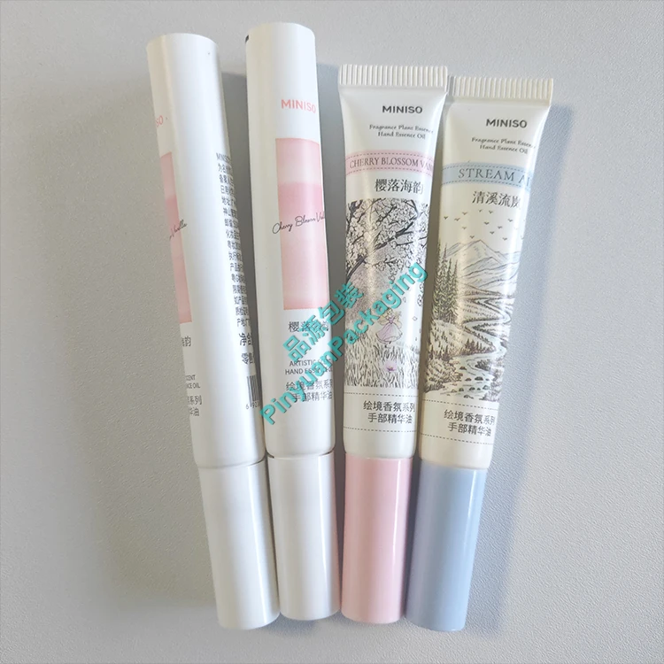 D16 10ml Hand Essence Oil PBL Cosmetic Tube with Long Thin Brush Applicator
