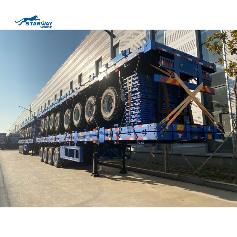 4 оси 45 футов 80 тонн бортовой полуприцеп