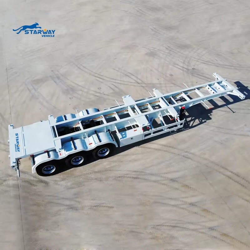 3-осное 40-футовое гусеничное шасси для контейнеров на продажу