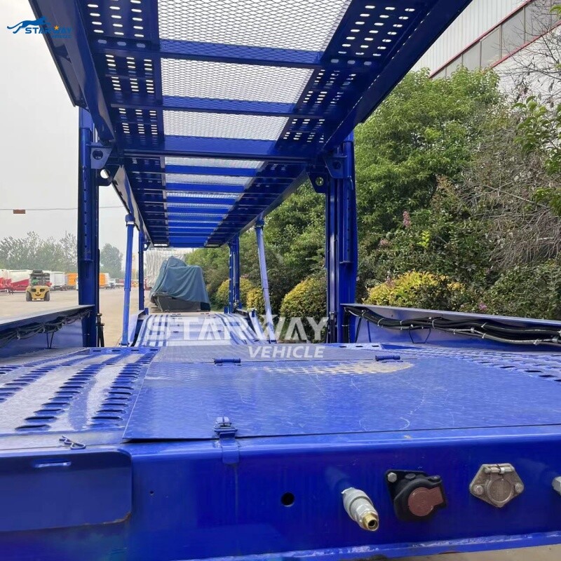 2 оси 8 полуприцеп для перевозки автомобилей