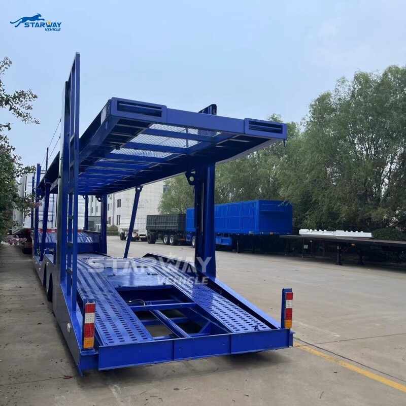 2 оси 8 полуприцеп для перевозки автомобилей
