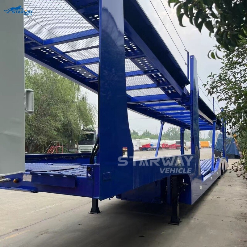 2 оси 8 полуприцеп для перевозки автомобилей