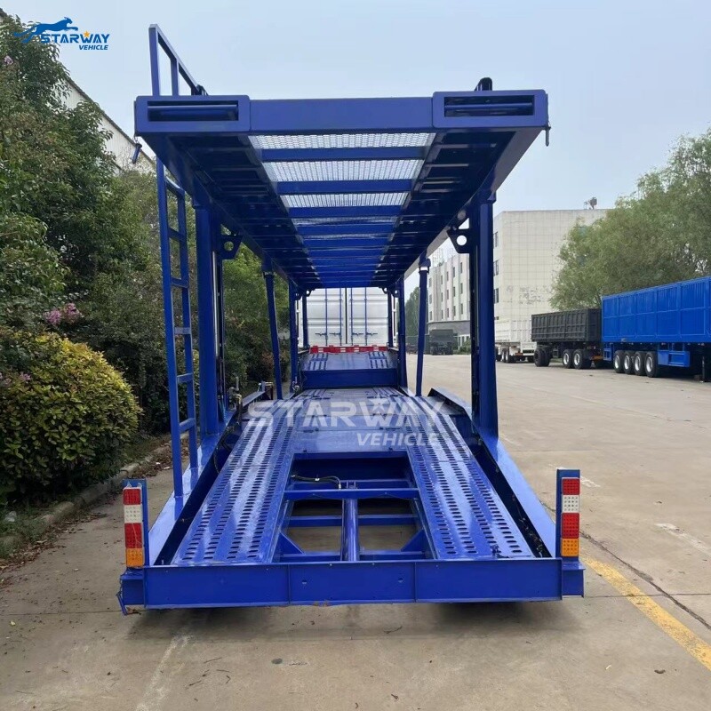 2 оси 8 полуприцеп для перевозки автомобилей