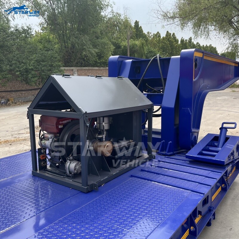 80 ton Hydraulic Detachable Gooseneck Lowboy Trailer