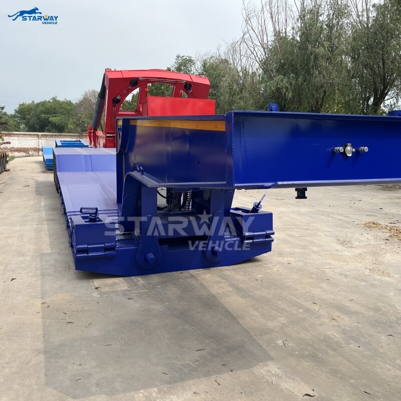 80 ton Hydraulic Detachable Gooseneck Lowboy Trailer