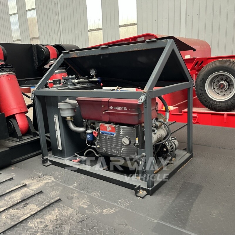 Полуприцеп со съемной гусеничной тележкой 80T