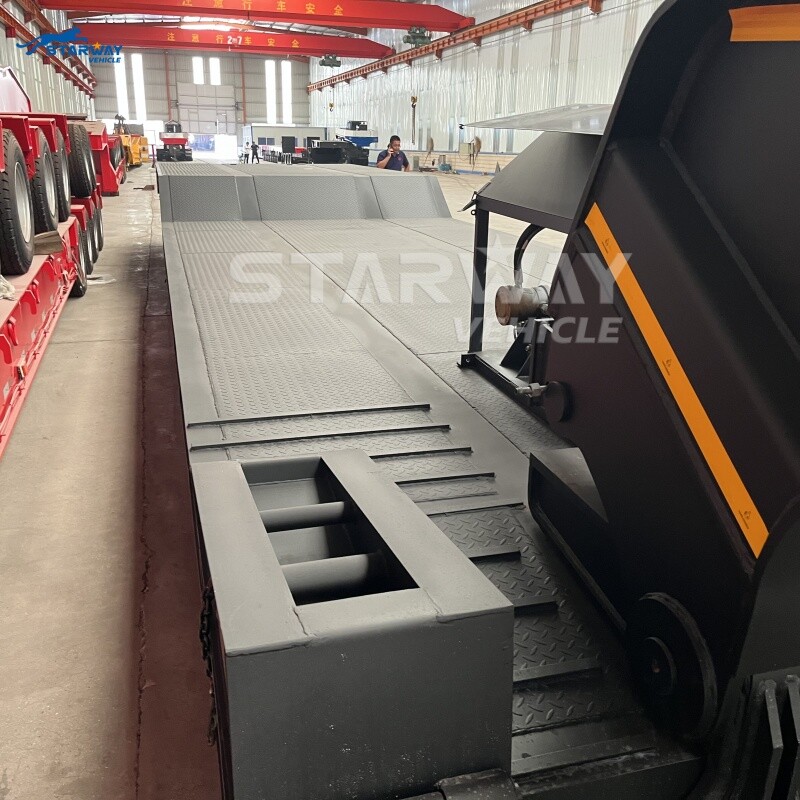 Полуприцеп со съемной гусеничной тележкой 80T