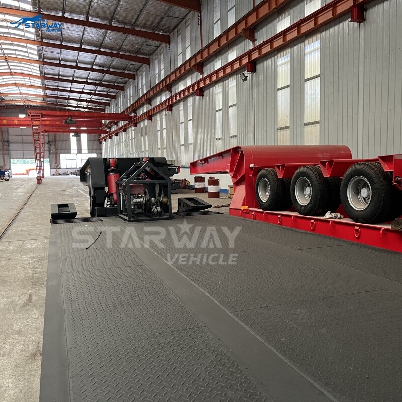 Полуприцеп со съемной гусеничной тележкой 80T