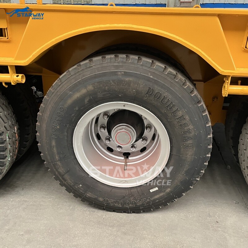 100-тонный низкорамный прицеп со складной горловиной на продажу