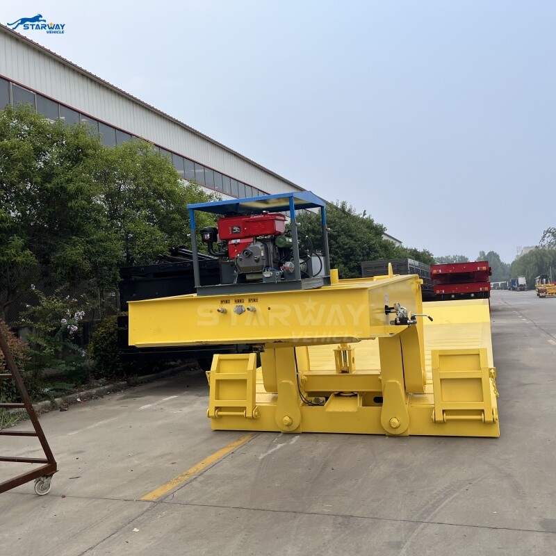 Съемный гусеничный 4-осный 100-тонный низкорамный прицеп