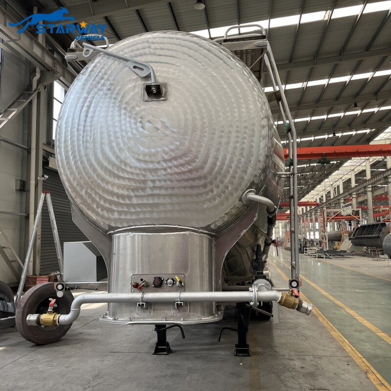 Aluminum Bulker Cement PTO Tanker Trailer