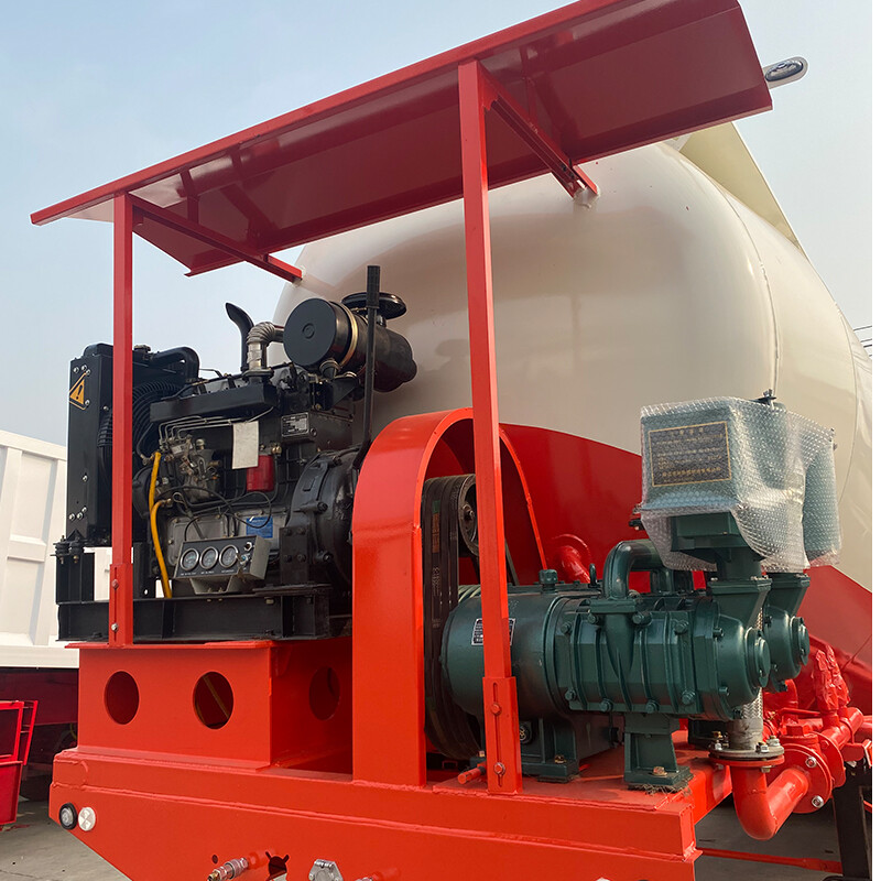 Трехосный 60-тонный прицеп-цистерна для сыпучего цемента