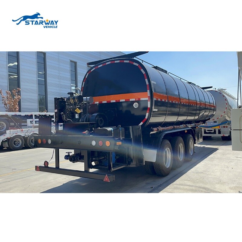 Полуприцеп-цистерна для горячего масла для асфальта 38,000L