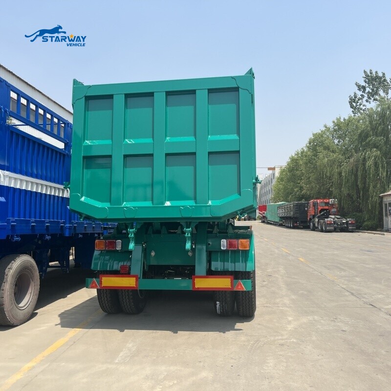 80-тонный 4-осный самосвальный полуприцеп