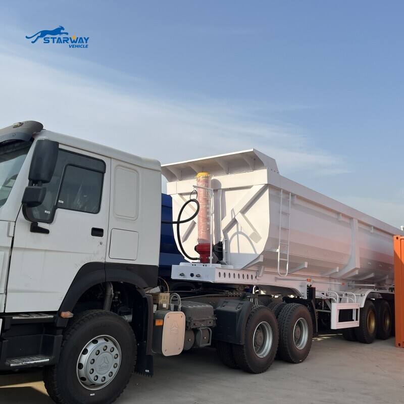 Прицеп-самосвал для перевозки щебня и песка