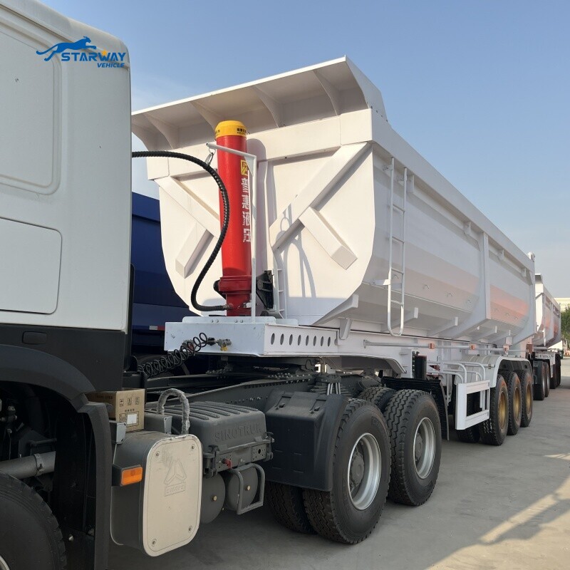 Прицеп-самосвал для перевозки щебня и песка