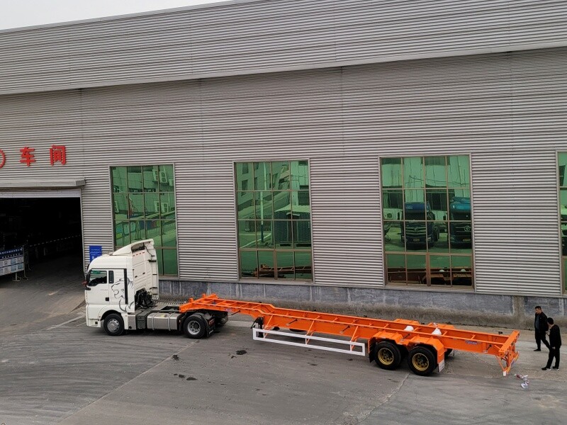  2 оси 40ft контейнер скелет полуприцеп для продажи